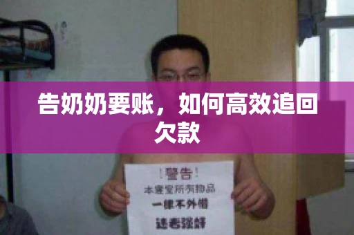 告奶奶要账，如何高效追回欠款